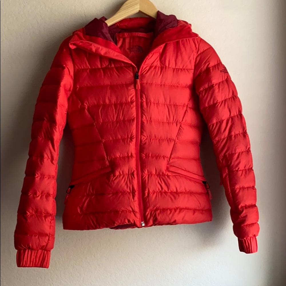 The North Face puffer jacket.
